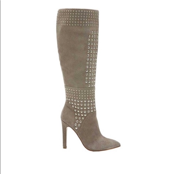 Fergie Shoes - NWOT Fergie Tall Knee High Boots Sz 9 - Real Suede